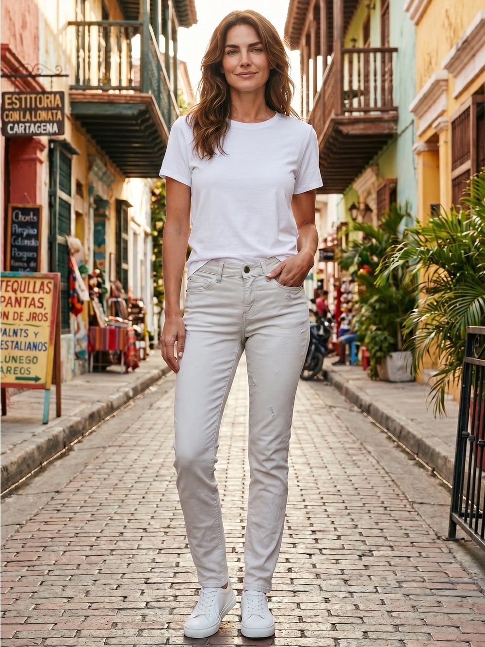 NWT New IRO Cory Base Jarod Coated Distressed Jeans In Off-White Size 24